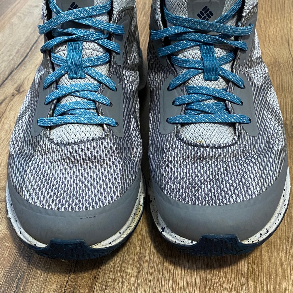 Columbia OutDry Womens Grey Blue Waterproof Hiking Shoes Size 6.5 - Picture 2 of 8